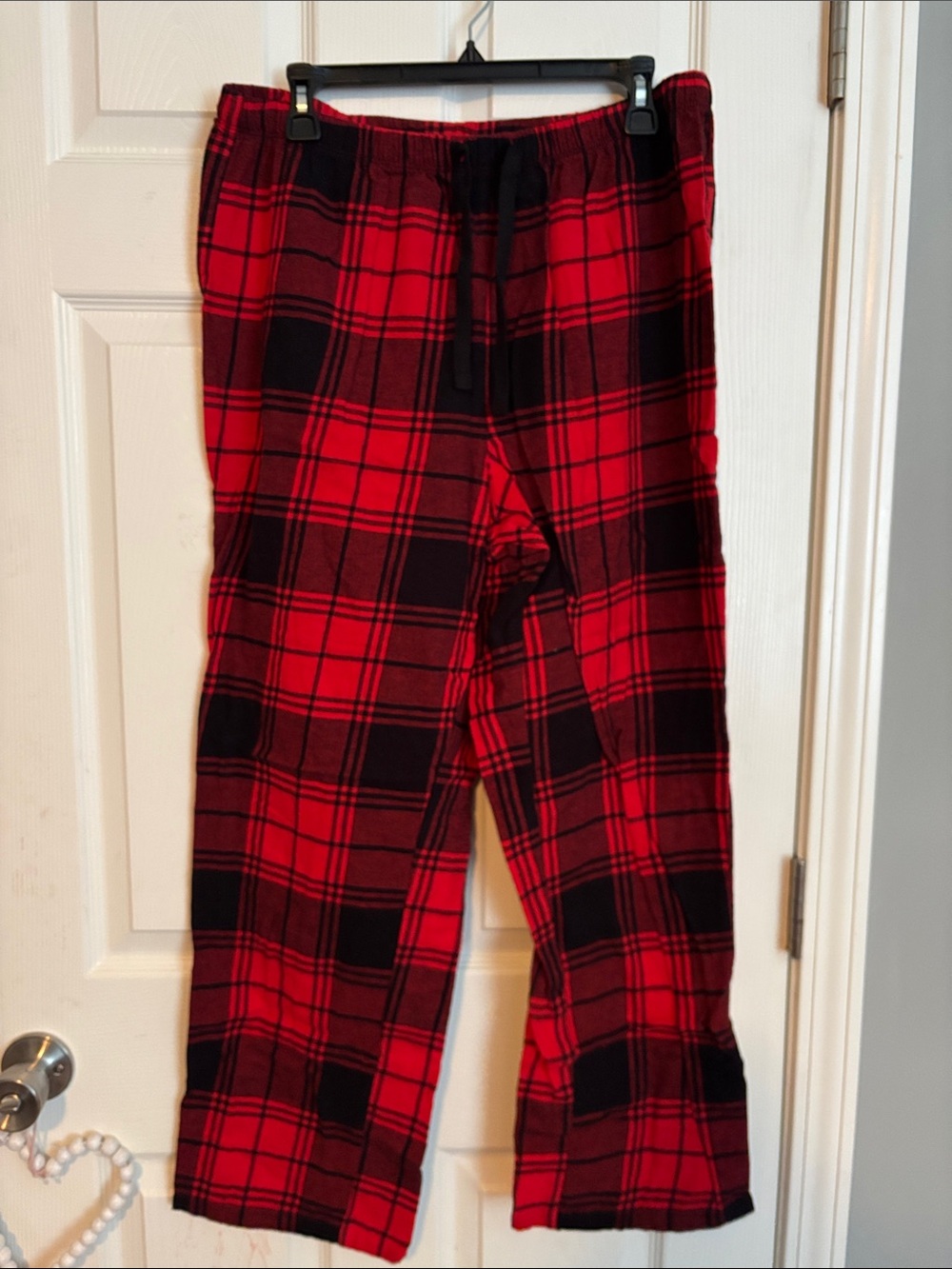 Sonoma Red and Black Plaid Fleece Pajama Pants